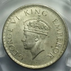 British India George VI Half Rupee 1940 Silver Coin Unc Rare