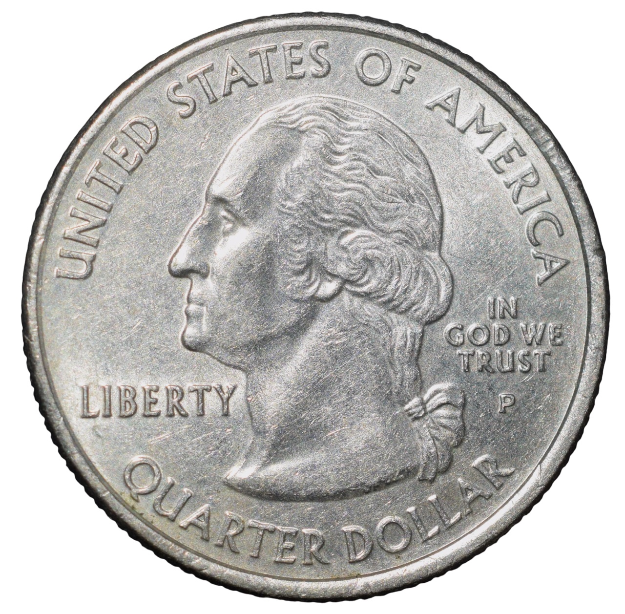 Nickel 1/4 Dollar of United States of America (AD 2007) Commemorative Issue 'Washington' - The Evergreen State - Image 2
