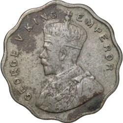 Copper-Nickel 1 Anna of George V (AD 1929) of Calcutta Mint Scarce Date