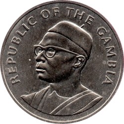 10 Dalasis Independence The Republic of The Gambia Silver