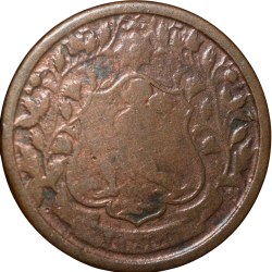 Copper Paisa of Ranjit Singh (VS1947/1890AD) of Ratlam State Hanuman Type Thick Plainchet