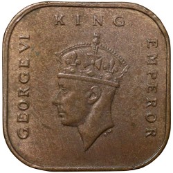Bronze 1 Cent of George VI (AD 1945) from Malaya British Commonwealth