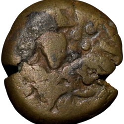 Alternative view of Copper Drachma of Harsha Deva(AD1089-1101) of Lohara's of Kashmir