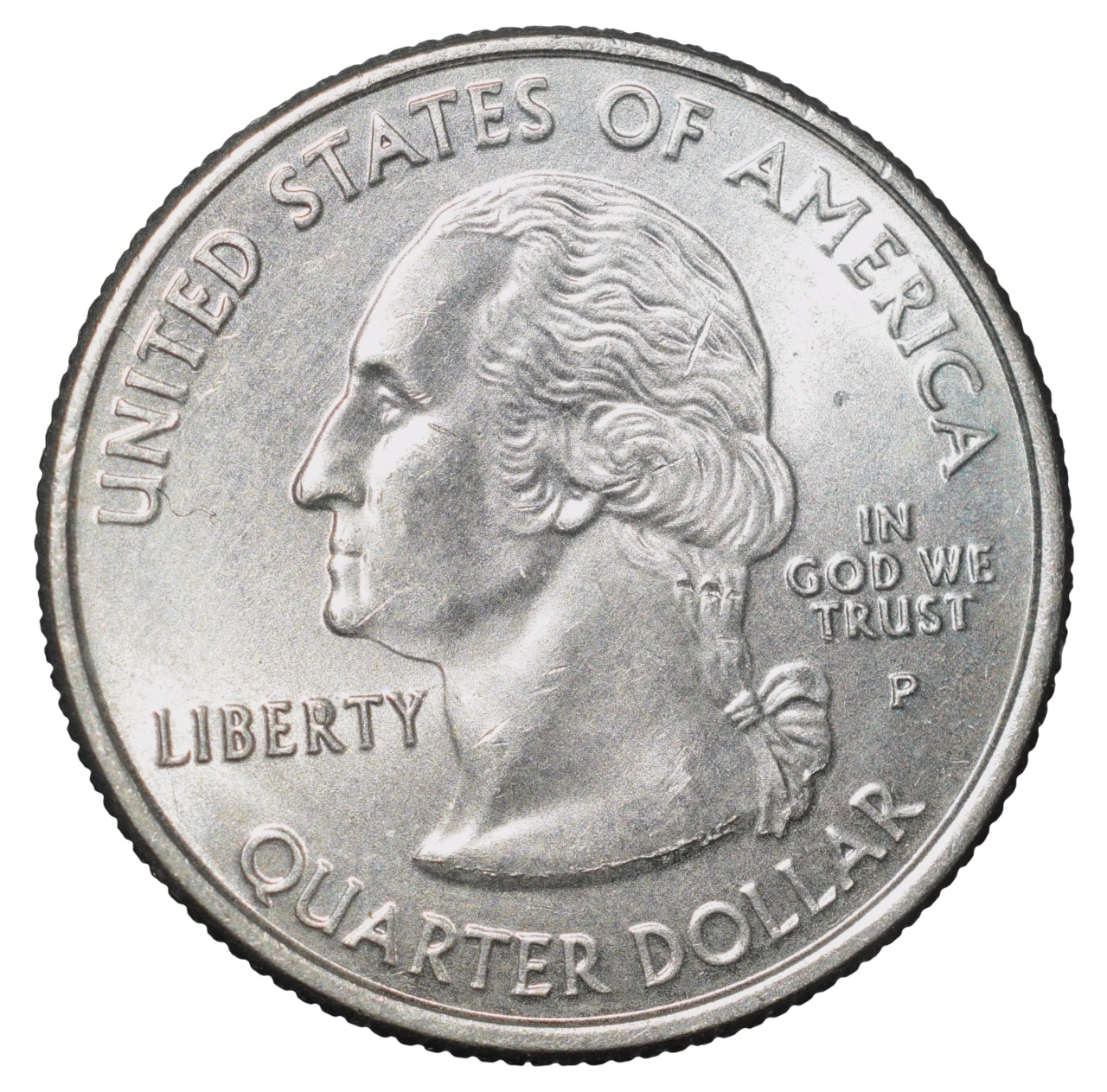 Nickel 1/4 Dollar of United States of America (AD 2007) Commemorative Issue 'Washington' - The Evergreen State UNC Grade - Image 2