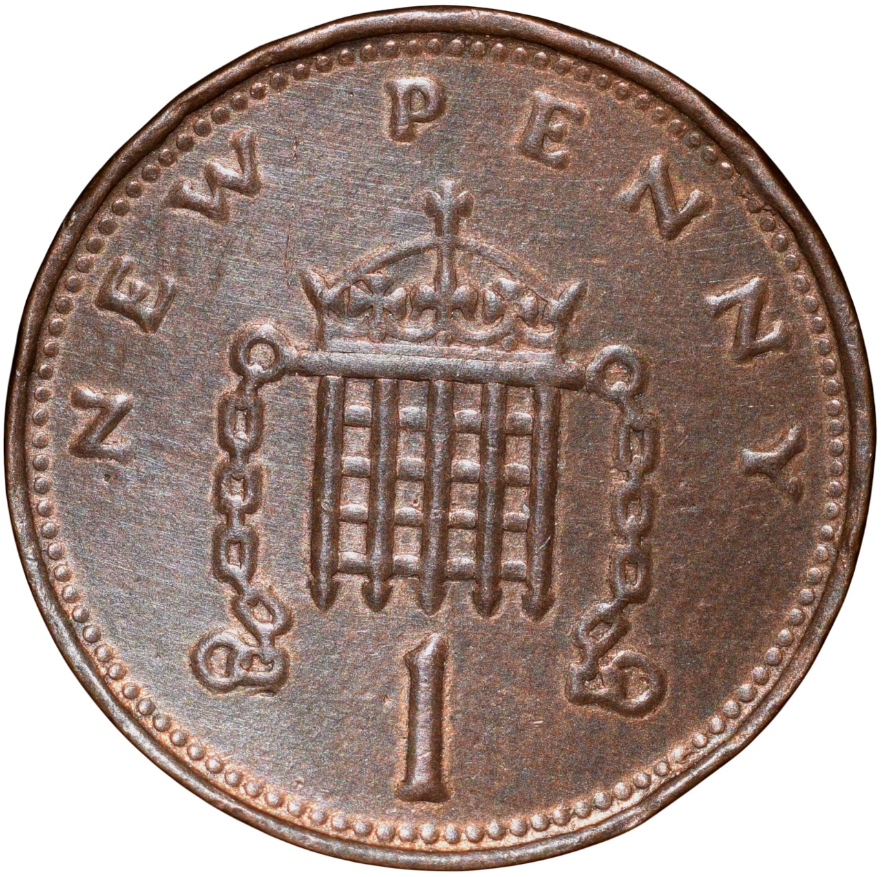 Bronze 1 Penny of Elizabeth II (AD 1971) from United Kingdom - Image 2