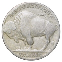 Alternative view of Copper-Nickel 5 Cents of USA (AD 1926) with Standing American Bison Rare
