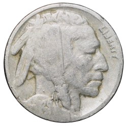 Alternative view of Copper-Nickel 5 Cents of USA (AD 1929) with Standing American Bison Rare