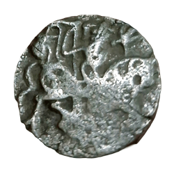 Alternative view of Ancient India HINDU SHAHI Silver JITAL Weight= 3.5g Approx SAMANTADEVA (C.850-1,000 AD) in Collectable Grade.