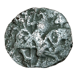 Alternative view of Ancient India HINDU SHAHI Silver JITAL Weight= 3.5g Approx SAMANTADEVA (C.850-1,000 AD) in Collectable Grade.