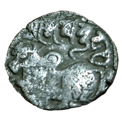 Ancient India HINDU SHAHI Silver JITAL Weight= 3.5g Approx SAMANTADEVA (C.850-1,000 AD) in Collectable Grade.