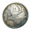 CANADA Silver 25 CENTS Year 1940 King GEORGE-VI in Collectable Grade.