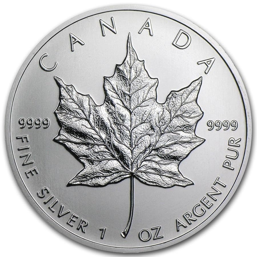 Canada 1 Oz Fine Silver Maple Leaf and Queen Elizabeth II 2013 Issue Very Unique and Rare