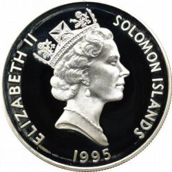 Alternative view of 10 Dollars Queen Elizabeth II Coronation of the Queen Mother in 1937 Silver Unique and Rare