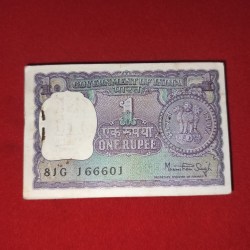 A-38 1 Rupee Bundle 1938 Manmohan Singh 81G 166601