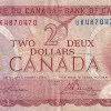 2 Dollars 1974 Canada Very Fine Note #2