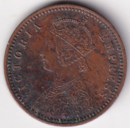 British India Victoria 1/12 Anna 1894 Coin - Image 2