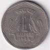 Noida Mint 1 Rupee 1988 Copper Nickel Coin Rare #1