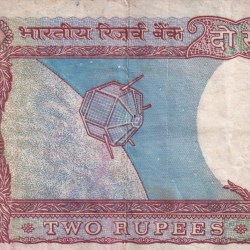 Alternative view of 786 FANCY NUMBER 2 RUPEES SET LIGHT GOVERNOR R.N MALHOTRA RARE NOTE