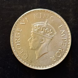Alternative view of Silver British India King and emperor George vi Denominaton 1₹ Year 1841 Same and similar piece is available