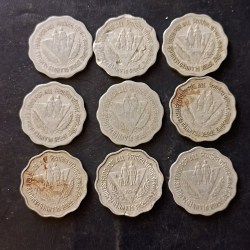 Alternative view of Republic India Denominaton 10 paise Metal aluminium Plant family food for all Same and similar set are available