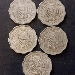 Republic India Denominaton 10 paise Metal aluminium Same and similar set are available