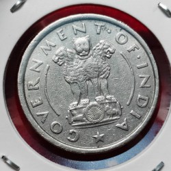 Alternative view of RARE ONE RUPEE 1954 COIN