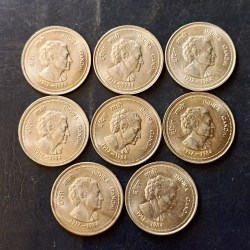 Republic India Denominaton 50 paise Back side of Indira Gandhi Same and similar set are available