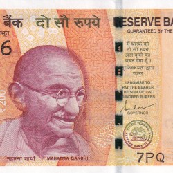 Super Prefix 777786 Fancy Number 200 Rupees Shaktikanta Das GEM UNC Rare Note