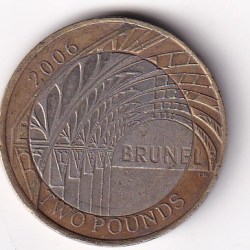 United Kingdom 2 Pounds 2006 Elizabeth II Brunel Achievements Rare Coin #I-63