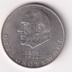 German Democratic 20 Mark 1973 - Otto Grotewohl Commemorative issue Rare UNC Coin # I-60