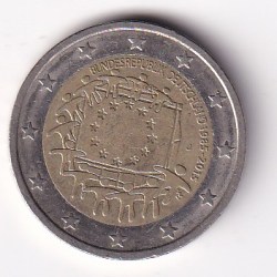 Italy 2 Euros 2015 30 Years of European Union Flag Rare Coin #I-64