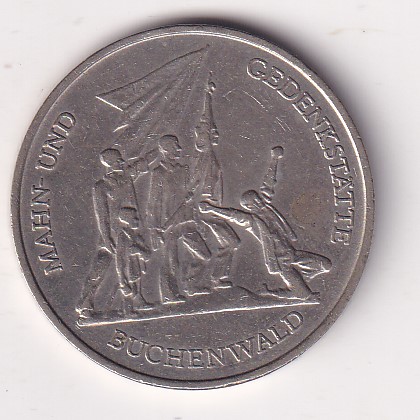 German Democratic Republic 10 Mark 1972 - Buchenwald Memorial Commemorative issue Rare UNC Coin # I-67