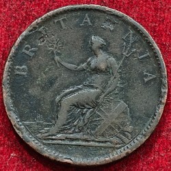 Alternative view of United Kingdom 1 Penny -(1⁄240 George III 4th Issue date1806 weight 18.9 gram big size Extermaly Rare coin # i 51