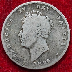 1826 United Kingdom 1 Shilling - George IV silver Weight 5.66 g Extermaly rare coin # i54