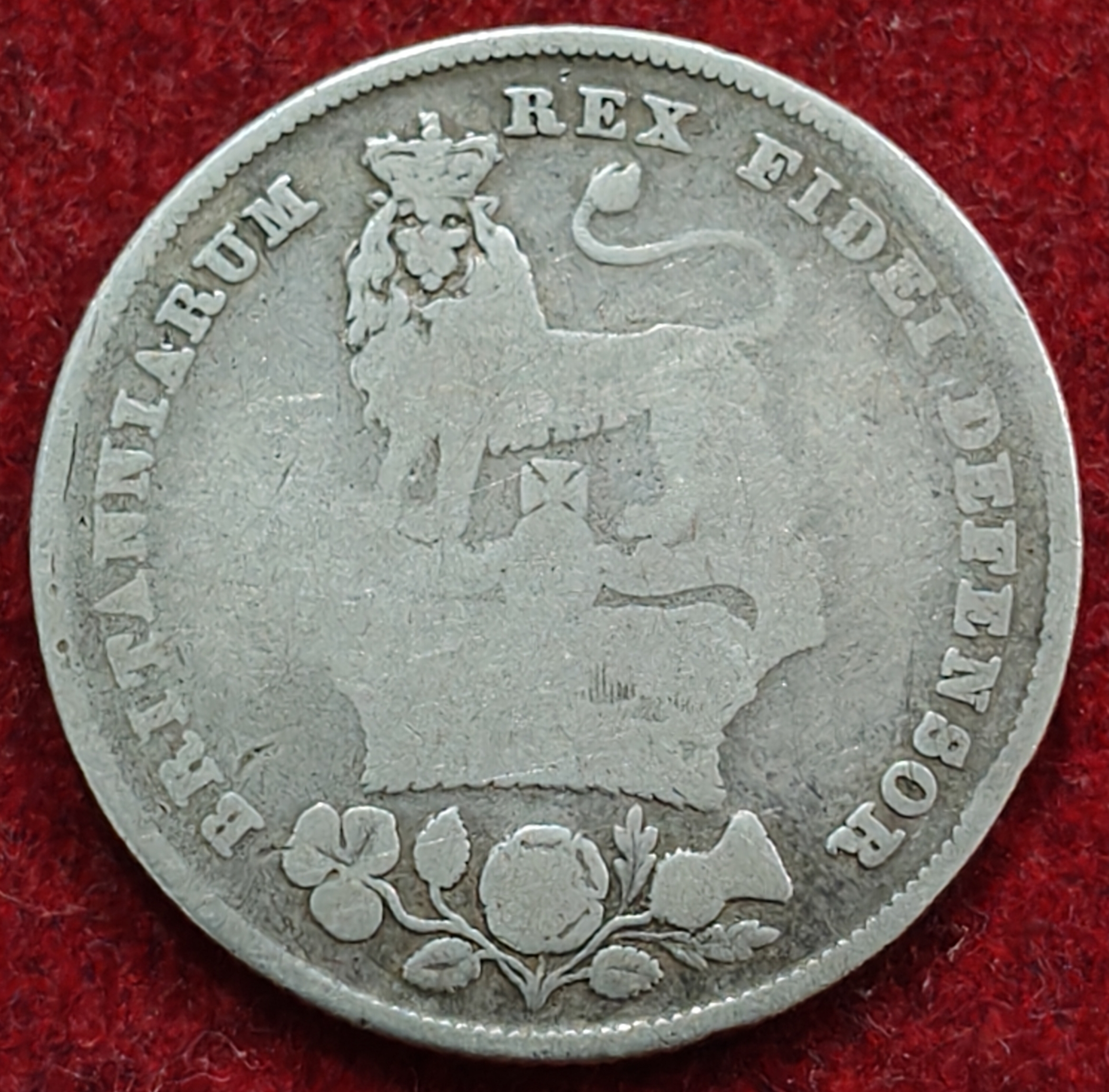 1826 United Kingdom 1 Shilling - George IV silver Weight 5.66 g Extermaly rare coin # i54 - Image 2
