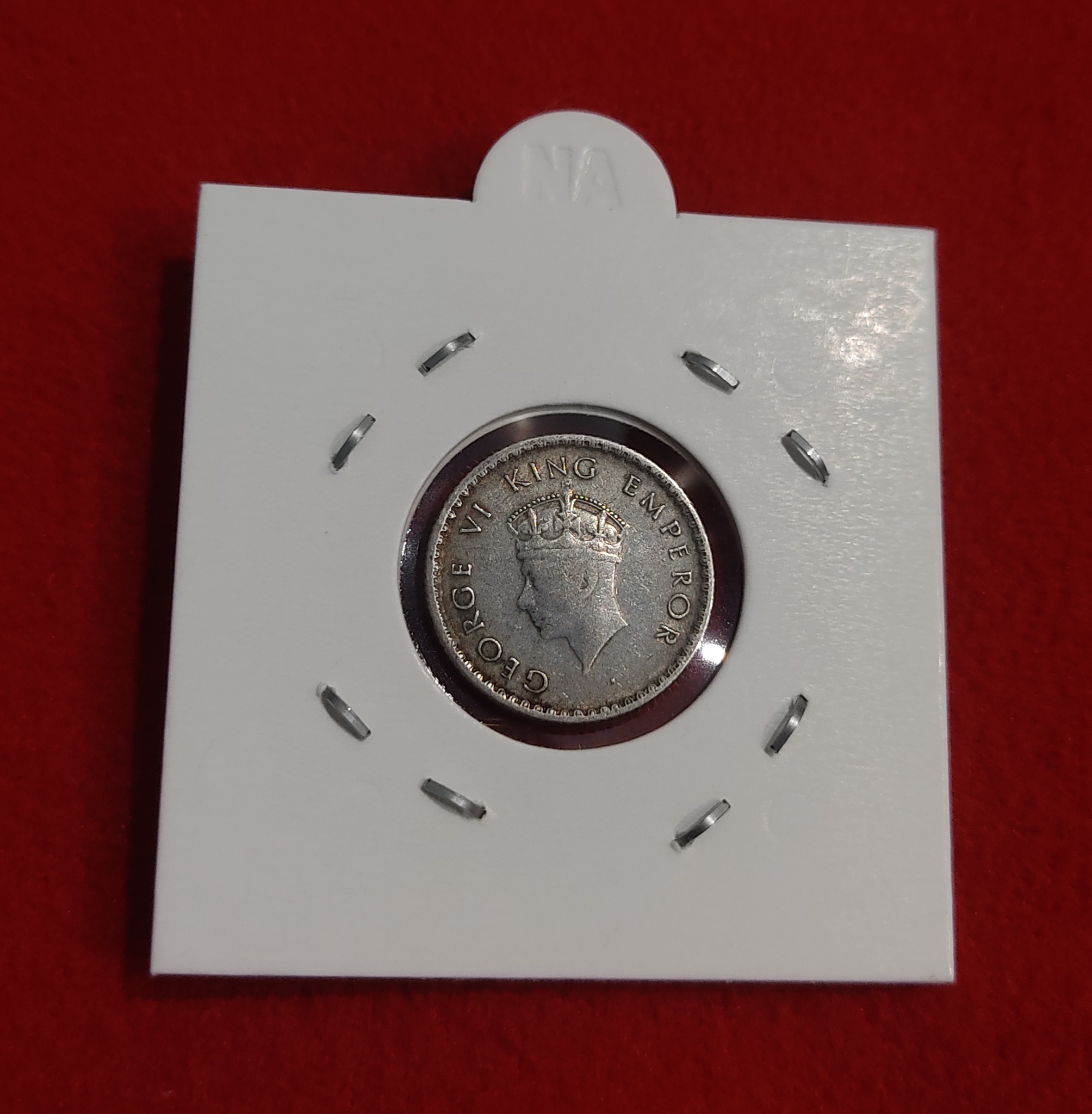 1/4 RUPEE SILVER COIN 1939 BOMBAY MINT - Image 2