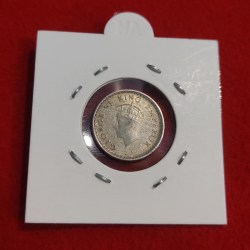 Alternative view of 1/4 RUPEE SILVER COIN 1939 CALCUTTA MINT
