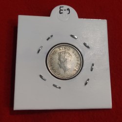 Alternative view of 1/4 RUPEE SILVER COIN 1939 CALCUTTA MINT