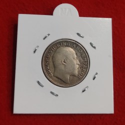 Alternative view of HALF RUPEE SILVER COIN Edward VII YEAR 1906 CALCUTTA MINT