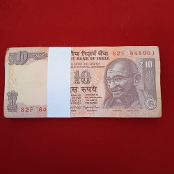 Ten Rs Old Full Bundle Governor Raghuram Rajan 2016 Year Gem Unc Condition 848001