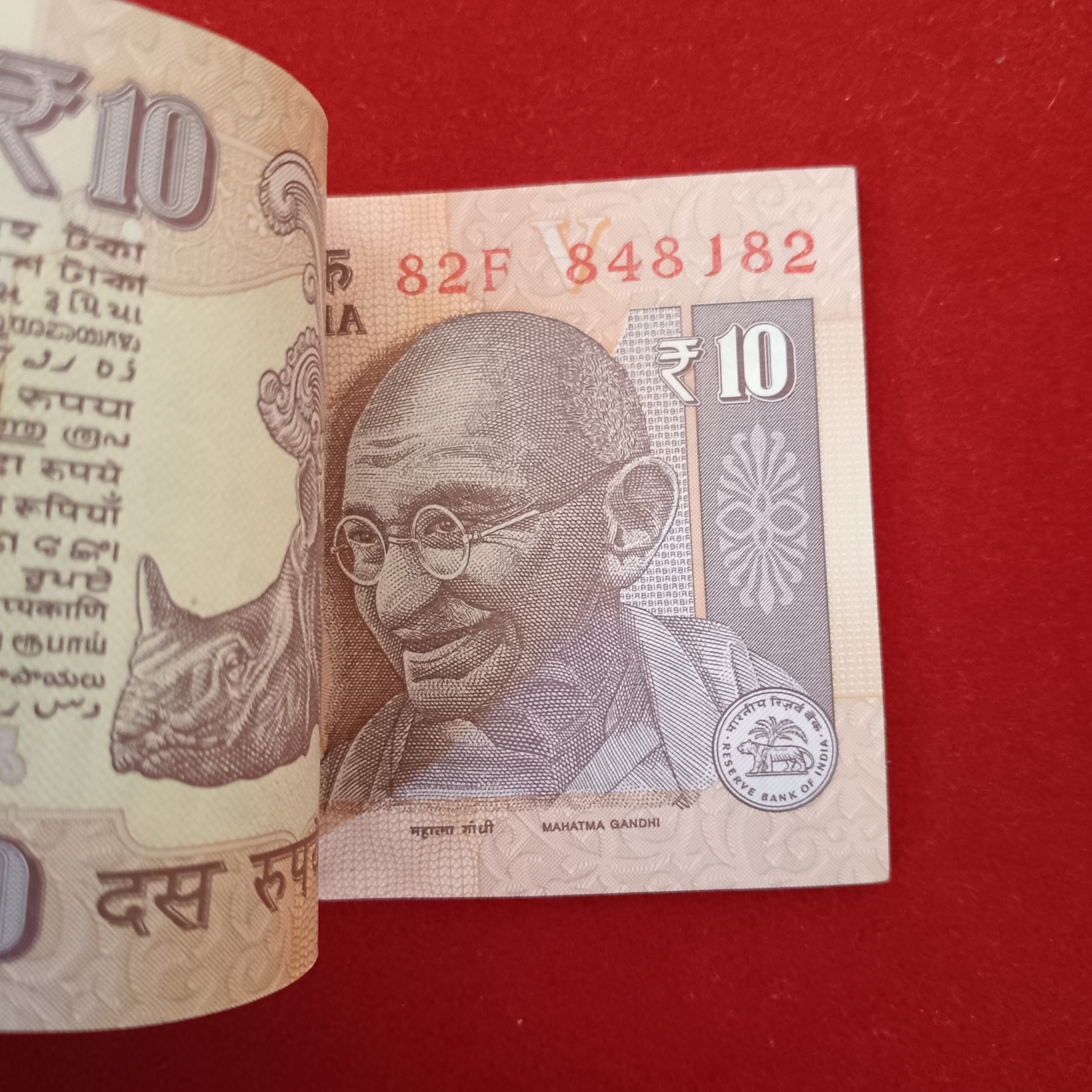 Ten Rs Old Full Bundle Governor Raghuram Rajan 2016 Year Gem Unc Condition 848101 - Image 3