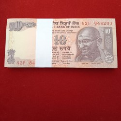 Ten Rs Old Full Bundle Governor Raghuram Rajan 2016 Year Gem Unc Condition 848201