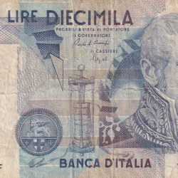 ITALY 10000 LIRE BANK NOTE