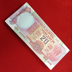 Alternative view of Twenty Rs Rare Chakra Full Bundle Governor RN Malhotra Gem Unc Choclate Condition 342601