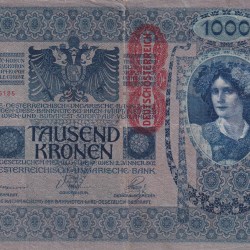 Austria (1902) One Thousand Kronen Big Size Bank Note