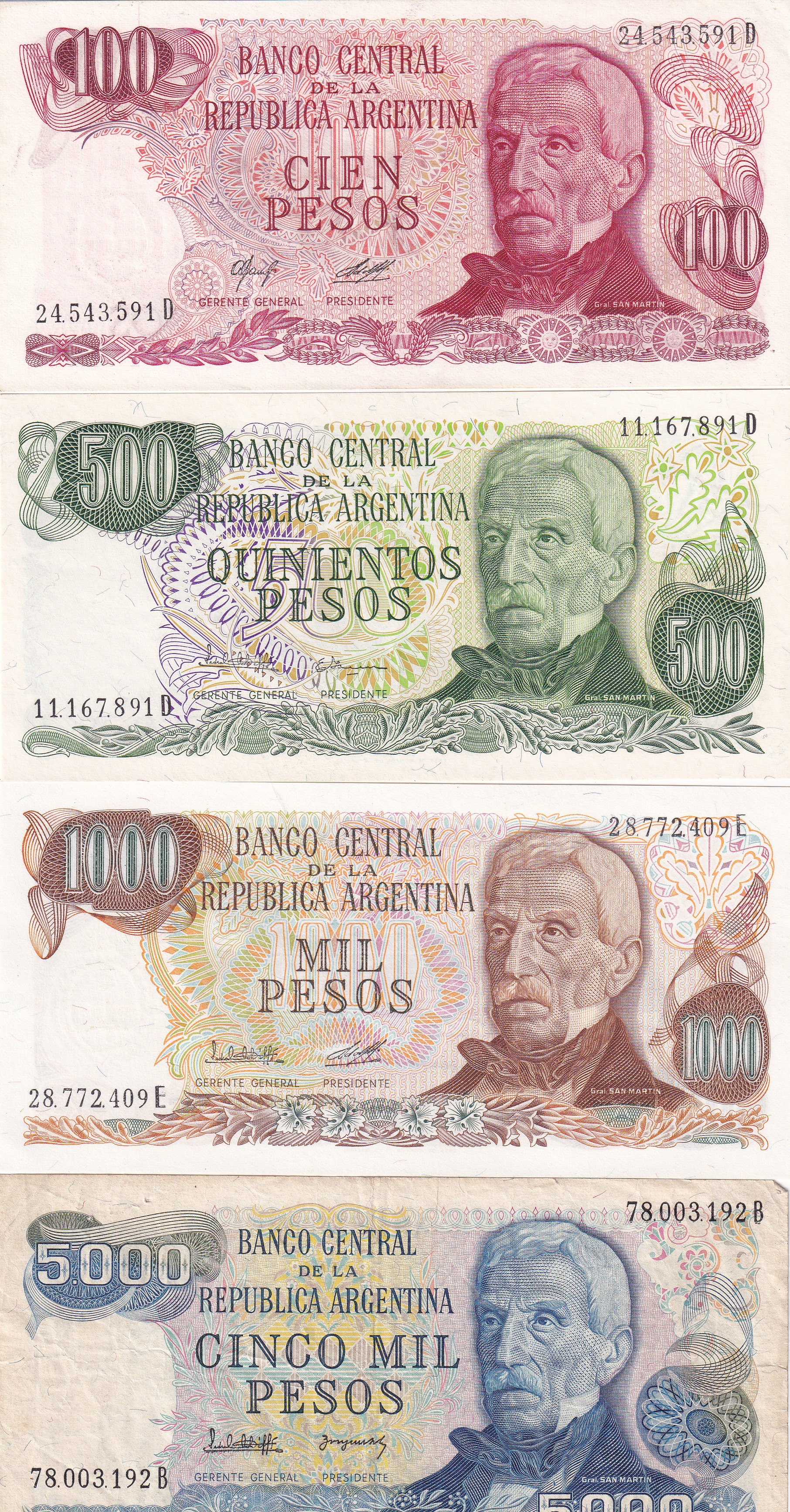 18 Different Argentina Bank Old Note Set - Image 4