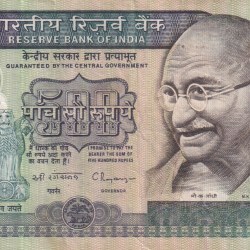 500 RUPEES FIRST ISSUE DANDHI MARCH GOVERNOR C.RANGARAJAN RARE NOTE