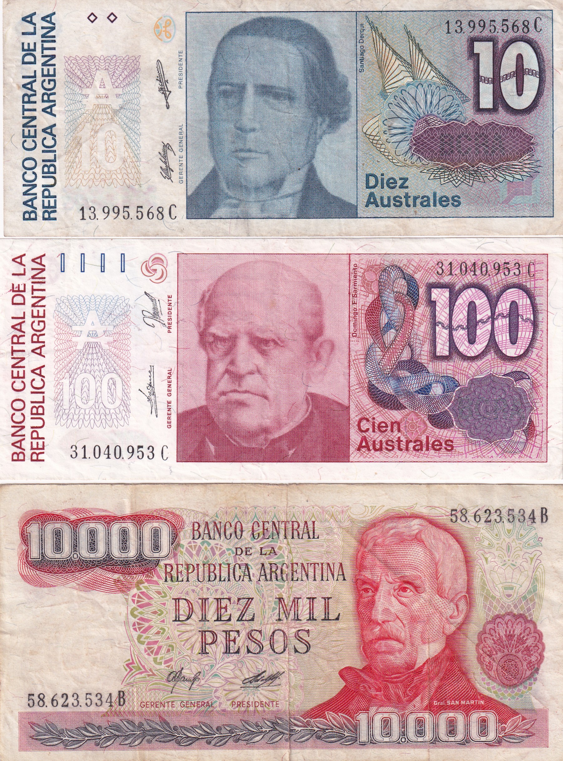 18 Different Argentina Bank Old Note Set - Image 7