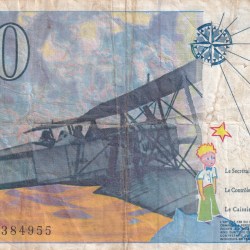 Alternative view of France 50 Francs (Antoine De Saint-Exupery) Bank Note