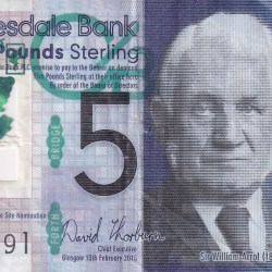 Scotland 5 Pound 2015 Polymer Note
